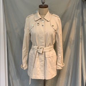 Massimo Dutti Snap Front Trench with Belt L
